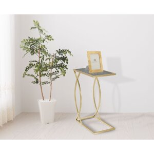 Диванний столик Mauro Ferretti 45.5x25.5x60 см чорне золото