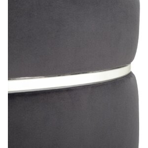 Табурет Mauro Ferretti Paris Ø 35x40,5 см сірий сріблястий
