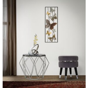 Табурет Mauro Ferretti Paris Ø 35x40,5 см сірий сріблястий