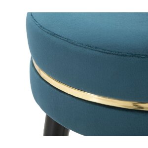 Барный стул Mauro Ferretti Paris Ø 35x74 см бензин золото черный