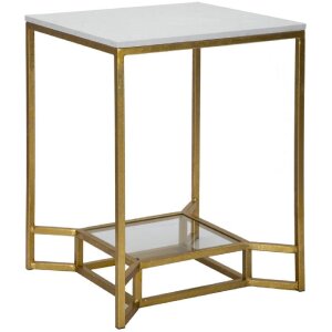 Приставний столик Mauro Ferretti Double Marble 47x47x60...