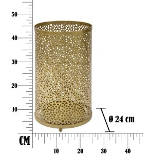 Підставка для парасольок Mauro Ferretti Holes Glam Ø 24x43 см золото