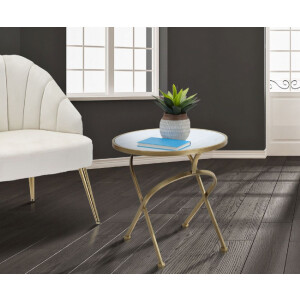 Mauro Ferretti Glam Mat приставной столик Ø 50,5x50 см золото
