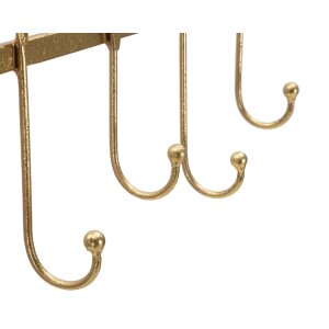 Вішалка настінна Mauro Ferretti 5 стулок 49,5x6x26,3 см золото