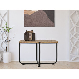 Mauro Ferretti журнальный столик Cebu 75x55x46,5 см черно-коричневый