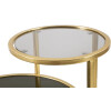 Mauro Ferretti Beistelltisch 2 Ebenen 50x40x60,5 cm gold
