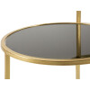 Mauro Ferretti Beistelltisch 2 Ebenen 50x40x60,5 cm gold