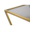 Mauro Ferretti Beistelltische Z 2er Set 40x40x60 und 30x30x50 cm gold