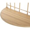 Настенная полка Mauro Ferretti Двойная полка арка 34,5x18x45,5 см коричневый