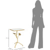 Mauro Ferretti Beistelltisch Tisty 40x30x60 cm gold