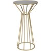 Приставний столик Mauro Ferretti Simple New Ø 50x100 золото