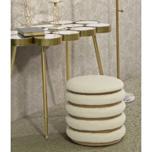 Mauro Ferretti пуф Damascus Line круглый Ø 40x42 см натуральный