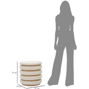 Mauro Ferretti пуф Damascus Line круглый Ø 40x42 см натуральный