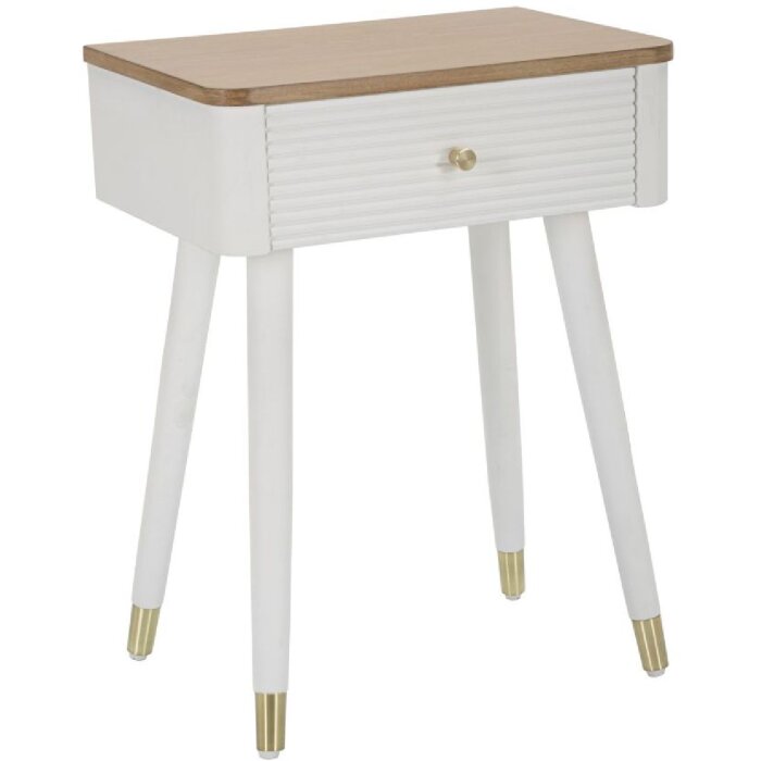 Тумба приліжкова Mauro Ferretti Matera 45x32x62 см біло-коричнева