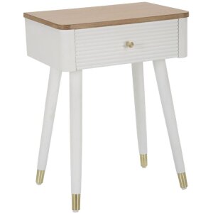 Тумба приліжкова Mauro Ferretti Matera 45x32x62 см біло-коричнева