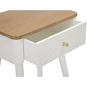 Тумба приліжкова Mauro Ferretti Matera 45x32x62 см біло-коричнева