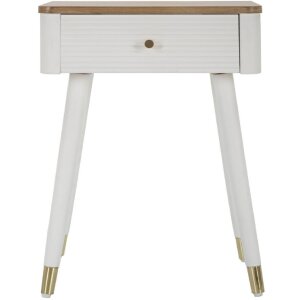 Тумба приліжкова Mauro Ferretti Matera 45x32x62 см біло-коричнева