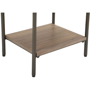 Mauro Ferretti Nachttisch Toronto 50,5x41x60 cm grau braun