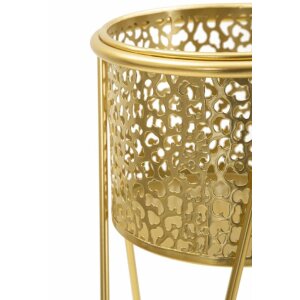 Підставка для квітів Mauro Ferretti Glod набір з 2 шт. 21x20x46 та 18x18x32 см золото