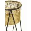 Mauro Ferretti Drak подставка для цветов комплект из 2 штук 21x20x46 и 18x18x32 см черное золото