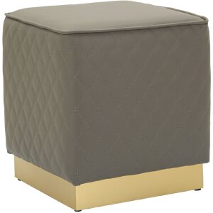 Табурет Mauro Ferretti Sharon 35x35x38 см серо-золотой