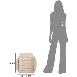 Табурет Mauro Ferretti Softy 45x45x45 см кремовий