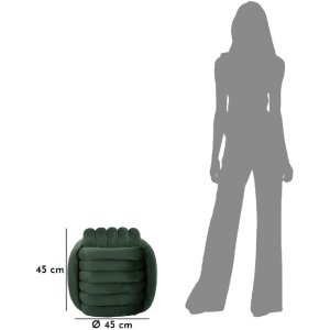 Табурет Mauro Ferretti Softy 45x45x45 см зелений