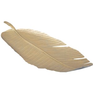 Декоративна чаша Mauro Ferretti листова 18x2x55 см золото