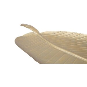 Декоративна чаша Mauro Ferretti листова 18x2x55 см золото