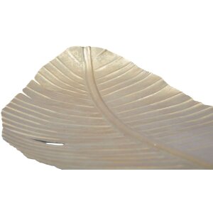 Декоративна чаша Mauro Ferretti листова 18x2x55 см золото