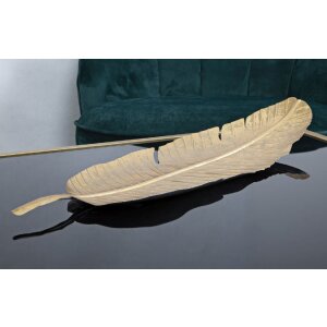 Декоративна чаша Mauro Ferretti листова 18x2x55 см золото