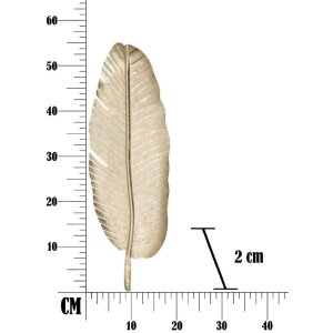 Декоративна чаша Mauro Ferretti листова 18x2x55 см золото