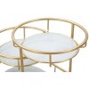 Декоративная чаша Mauro Ferretti 3 уровня 36x22.5x27 см золото