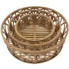 Mauro Ferretti Набор подносов Fuji из 3 частей Ø 50x16-40x14-30x12 см коричневый