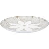 Mauro Ferretti Декоративный поднос Atene Polyresin White Wash Ø 35,5x4,4 см Бохо-шик