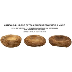 Декоративна миска Mauro Ferretti Garit Ø32x11 см коричнева