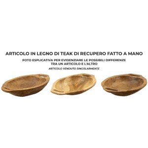 Mauro Ferretti Декоративная чаша Wan 37x26,5x7 см коричневый