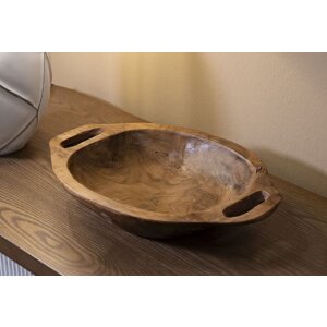 Mauro Ferretti Декоративная чаша Wan 37x26,5x7 см коричневый