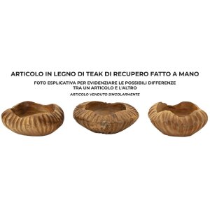 Декоративна миска Mauro Ferretti Geris Ø19x8 см коричнева