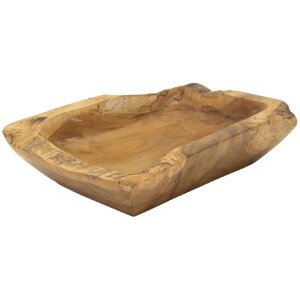 Декоративна миска Mauro Ferretti Kutak 25x19x7 см коричнева