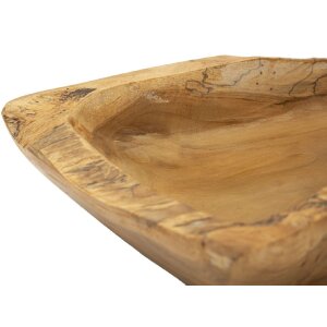 Декоративна миска Mauro Ferretti Kutak 25x19x7 см коричнева