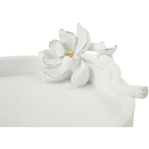 Декоративна миска Mauro Ferretti Magnolia 24x21x6 см біла