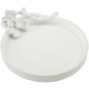 Декоративна миска Mauro Ferretti Magnolia 24x21x6 см біла