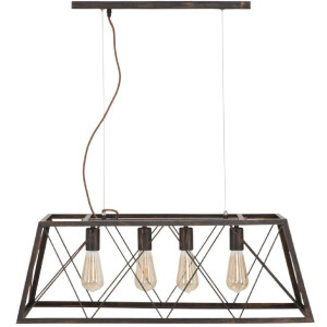 Промышленный потолочный светильник Mauro Ferretti 78x30x26,5 см темный