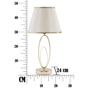 Настільна лампа Mauro Ferretti Glam Flush E27 Ø 24x47 см золото-кремовий