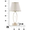 Настільна лампа Mauro Ferretti Glam Flush E27 Ø 24x47 см золото-кремовий