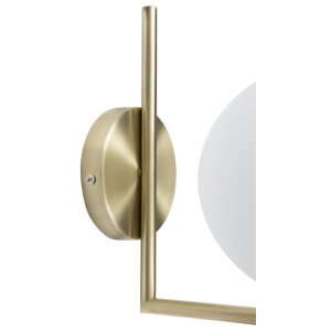 Настінний світильник Mauro Ferretti Glamy E14 15x25x22 см біле золото