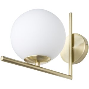 Настінний світильник Mauro Ferretti Glamy E14 15x25x22 см біле золото