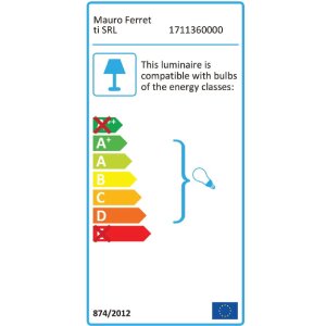 Настінний світильник Mauro Ferretti Glamy Ablegen E14 24x20x52 см золото білий