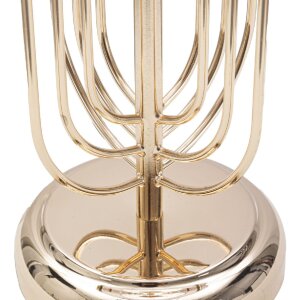 Настільна лампа Mauro Ferretti Krista E27 Ø 28x55 см золотисто-рожева